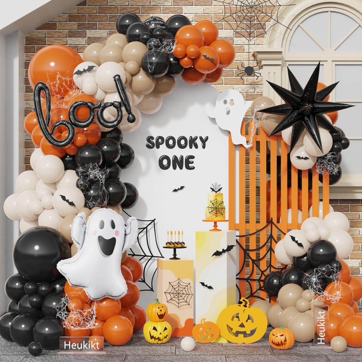 Balloon Arch Kit - Cadılar Bayramı Küçük BOO Balon Çelenk