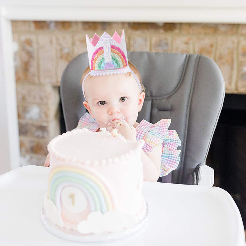 Keçe Gökkuşağı Tema Doğum Günü - Party Hat Cone incelemesi ve fiyatı