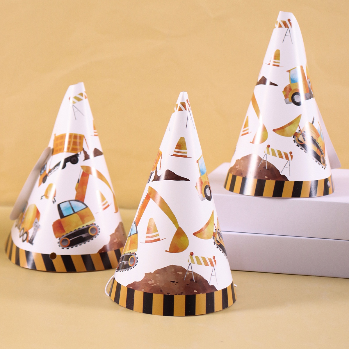 6 adet inşaat kamyonu doğum gü - Party Hat Cone incelemesi ve fiyatı