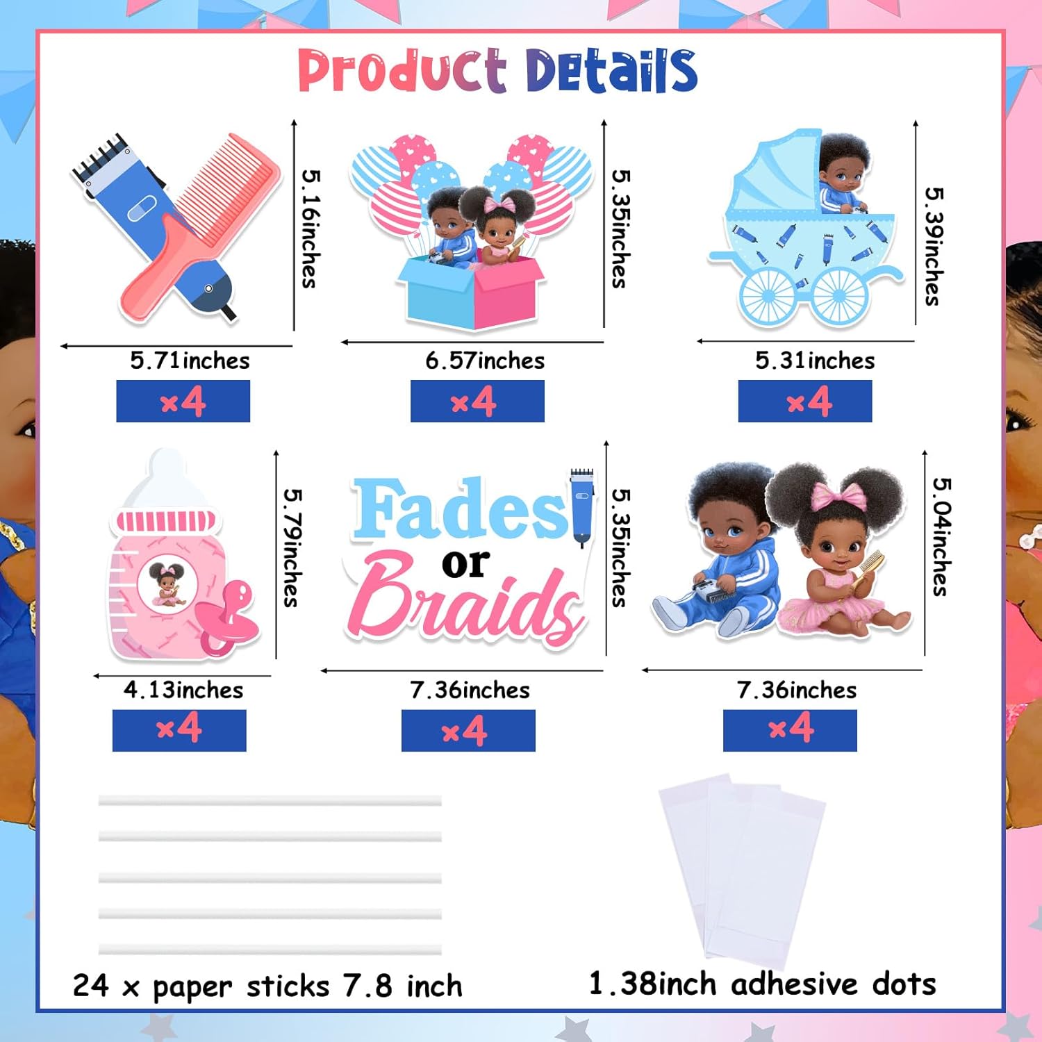 1 Set Fades veya Örgü Şeklinde - Centerpiece Stick incelemesi ve fiyatı